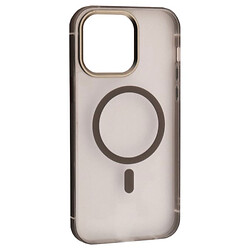 Чохол (накладка) Apple iPhone 15 Pro, Dulero Metal Clear, MagSafe, Сірий