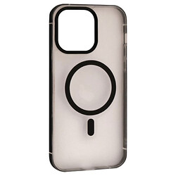 Чохол (накладка) Apple iPhone 16 Pro, Dulero Metal Clear, MagSafe, Чорний