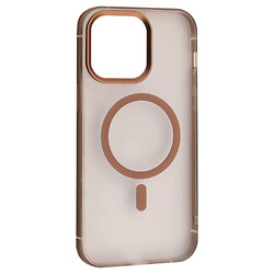 Чохол (накладка) Apple iPhone 16 Pro, Dulero Metal Clear, MagSafe, Золотий
