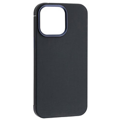 Чохол (накладка) Apple iPhone 14 Pro Max, Dulero Metal Leather, MagSafe, Синій