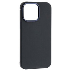 Чохол (накладка) Apple iPhone 15 Pro, Dulero Metal Leather, MagSafe, Синій