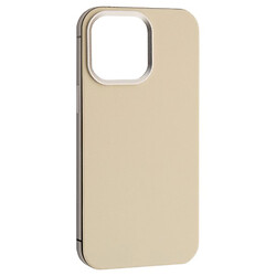 Чохол (накладка) Apple iPhone 16 Pro, Dulero Metal Leather, MagSafe, Білий