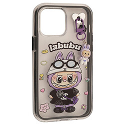 Чохол (накладка) Apple iPhone 11 Pro Max, Чорний, Labubu