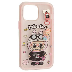 Чохол (накладка) Apple iPhone 14 Pro Max, Labubu, Рожевий