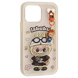 Чохол (накладка) Apple iPhone 14 Pro Max, Labubu, Білий