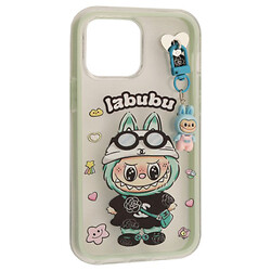 Чохол (накладка) Apple iPhone 15, Labubu, М'ятний