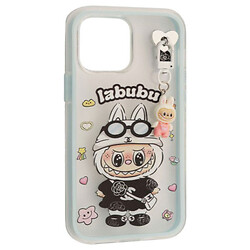 Чехол (накладка) Apple iPhone 16 Pro, Labubu, Голубой