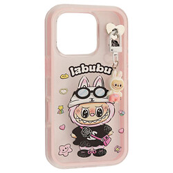 Чохол (накладка) Apple iPhone 16 Pro, Labubu, Рожевий