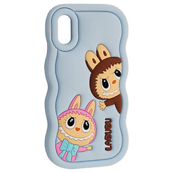 Чохол (накладка) Apple iPhone X / iPhone XS, Labubu, Блакитний