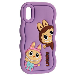 Чохол (накладка) Apple iPhone XR, Labubu, Glycine, Бузковий