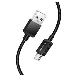USB кабель Borofone BX120 Placer, Type-C, 1.0 м., Чорний