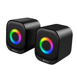 Колонки для комп'ютера Kisonli X29 RGB, Чорний