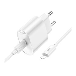 СЗУ Hoco C109A Fighter Apple iPhone SE 2022 / iPhone 14 Pro Max / iPhone 14 Plus / iPhone 14 Pro / iPhone 14 / iPhone 13 Pro / iPhone 13 Mini / iPhone 13 / iPhone 13 Pro Max / iPhone 12 Mini / iPhone 12 Pro Max / iPhone 12 Pro, С кабелем, Lightning, Белый