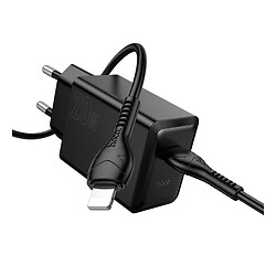 СЗУ Hoco N68 Nuevo Apple iPhone SE 2022 / iPhone 14 Pro Max / iPhone 14 Plus / iPhone 14 Pro / iPhone 14 / iPhone 13 Pro / iPhone 13 Mini / iPhone 13 / iPhone 13 Pro Max / iPhone 12 Mini / iPhone 12 Pro Max / iPhone 12 Pro, Lightning, З кабелем, Чорний