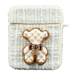 Чохол (накладка) Apple AirPods / AirPods 2, Bears, Білий