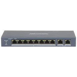 Комутатор Hikvision DS-3E0310P-E/M(B) PoE, Чорний