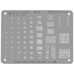 Трафарет BGA Wylie WL-14 Apple iPhone 12 / iPhone 12 Mini / iPhone 12 Pro / iPhone 12 Pro Max