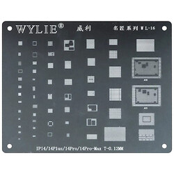Трафарет BGA Wylie WL-16 Apple iPhone 14 / iPhone 14 Plus / iPhone 14 Pro / iPhone 14 Pro Max