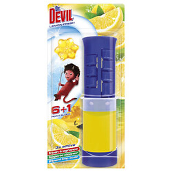Блок для унитаза точечный гель 3в1 Dr.Devil "Лимонная свежесть", 45 мл