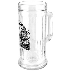 Кружка для пива стеклянная UNIGLASS TANKARD STREAK декорированная "Ml KOZAK", 500 мл, Uniglass