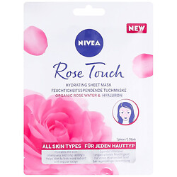 Маска для лица тканевая увлажняющая NIVEA "Прикосновение розы", 1 шт