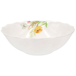 Салатник стеклянный Vittora Wave "Цветочный сюжет", d=155 мм