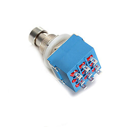Кнопка 3PDT-9PIN-STOMPBOX-Blue