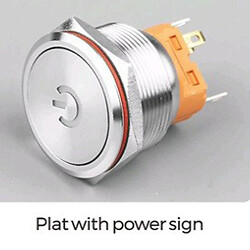 Кнопка антивандальна LB25A-P11Z-DYR9-24V-S
