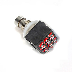 Кнопка 3PDT-9PIN-STOMPBOX-Black