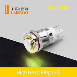 Кнопка антивандальная LB12E-G10F-EY5-24V-N