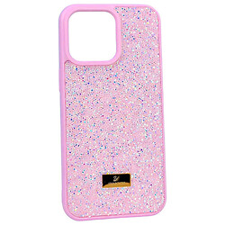 Чехол (накладка) Apple iPhone 14, Swarovski Diamonds, Розовый