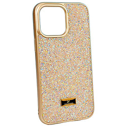Чохол (накладка) Apple iPhone 16, Swarovski Diamonds, Бежевий