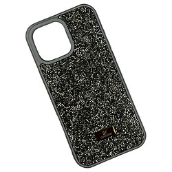 Чохол (накладка) Apple iPhone 16, Swarovski Diamonds, Dark Silver, Срібний