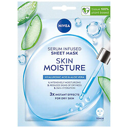 Маска для лица тканевая NIVEA "Увлажнение кожи из сырья"