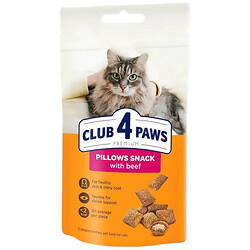 Подушечки для взрослых кошек Club 4 Рaws Premium с говядиной 60 г