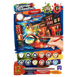 Картина за номерами "Нічне місто", Dankotoys