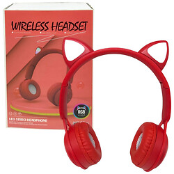 Наушники беспроводные, подсветка, Bluetooth, Mic