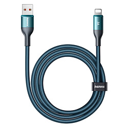 USB кабель Remax CB10 Siren Apple iPhone SE 2022 / iPhone 14 Pro Max / iPhone 14 Plus / iPhone 14 Pro / iPhone 14 / iPhone 13 Pro / iPhone 13 Mini / iPhone 13 / iPhone 13 Pro Max / iPhone 12 Mini / iPhone 12 Pro Max, Lightning, 1.2 м., Синий