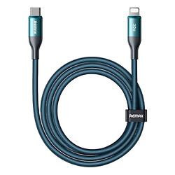 USB кабель Remax CB10 Siren Apple iPhone SE 2022 / iPhone 14 Pro Max / iPhone 14 Plus / iPhone 14 Pro / iPhone 14 / iPhone 13 Pro / iPhone 13 Mini / iPhone 13 / iPhone 13 Pro Max / iPhone 12 Mini / iPhone 12 Pro Max, Lightning, 1.0 м., Синій