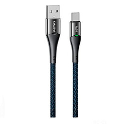USB кабель Remax RC-C117 Intelyelec, Type-C, 1.2 м., Синій