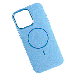 Чехол (накладка) Apple iPhone 15, Color Glitter, MagSafe, Голубой