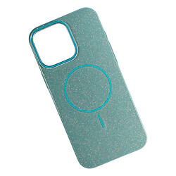 Чехол (накладка) Apple iPhone 15 Pro, Color Glitter, MagSafe, Бирюзовый