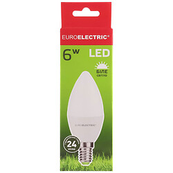 Лампа LED EUROELECTRIC, CL-06144-(AV), 6 Вт, E14, 4000 K