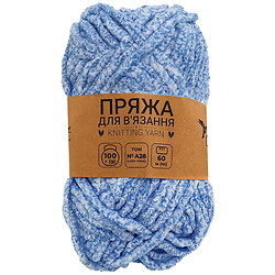 Пряжа для вязания плюшевая Craft time 100 г, 60 м тонн №А28
