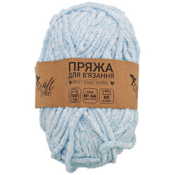 Пряжа для в'язання плюшева Craft time 100 г, 60 м тон №А6