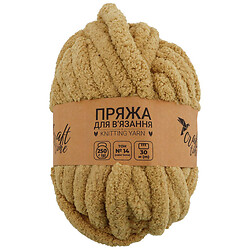 Пряжа для в'язання плюшева Craft time 250 г, 30 м тон №14