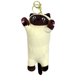 Брелок "Кот батон", сиамский, 17см, Mic