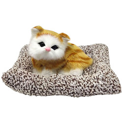 Игрушка "Кошечка на коврике", рыжая с белым., Mic