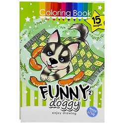 Раскраска "FUNNY DOGGY', 210х297 мм, Art Studio Of Happiness