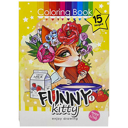 Розмальовка "FUNNY KITTY 1", 210х297 мм, Art Studio Of Happiness